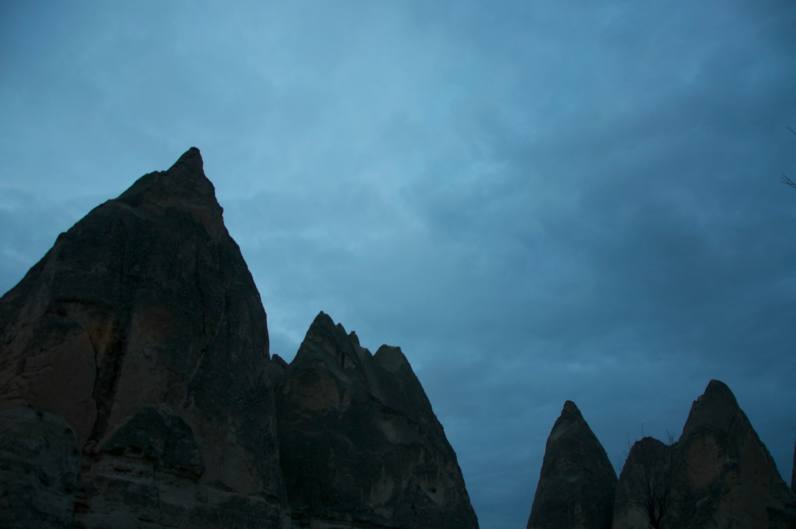 a group of tall rocks