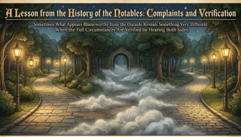 A Lesson from the History of the Notables: Complaints and Verification