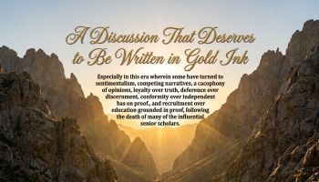 A Discussion That Deserves to Be Written In Gold Ink In This Era